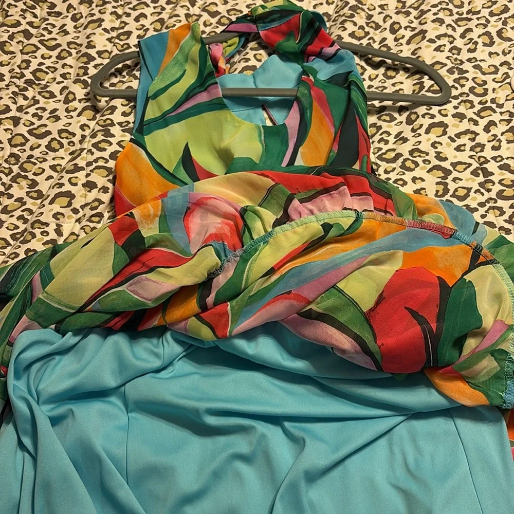 Nicole Miller Multicolor Maxi Dress - Picture 8 of 11